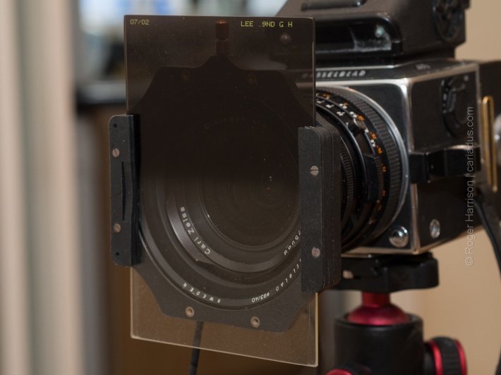 An ND grad filter with the push-on filter holder